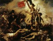 Eugene Delacroix Liberty Leading the People,july 28,1830 USA oil painting artist